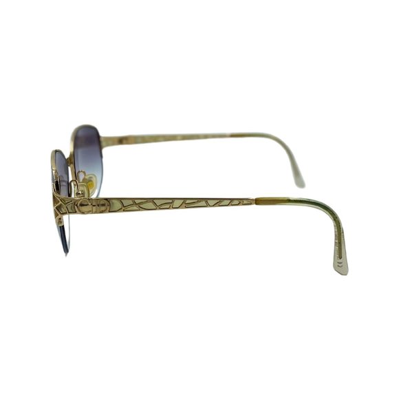 80s 90s CHRISTIAN DIOR Sunglasses Eyewear Gold Metal Frames Black Gradient Lens main image 5